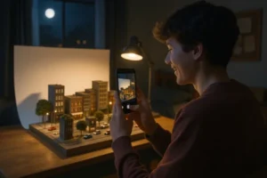 Como gravar vídeos curtos de dioramas para redes sociais